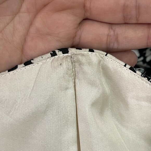 Cynthia Steffe Women's Black White Ruffle Mini Strapless Dress Size 2 - Picture 16 of 16